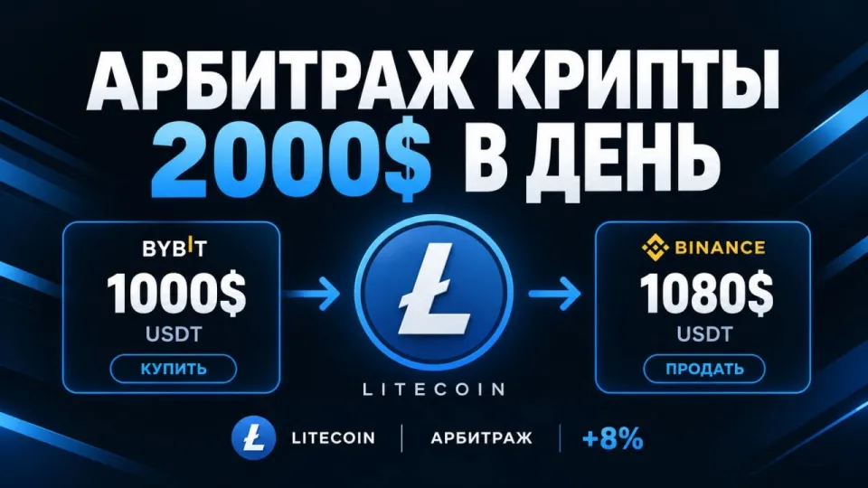 Арбитраж криптовалюты: как заработать 2000$ в день с P2P связкой